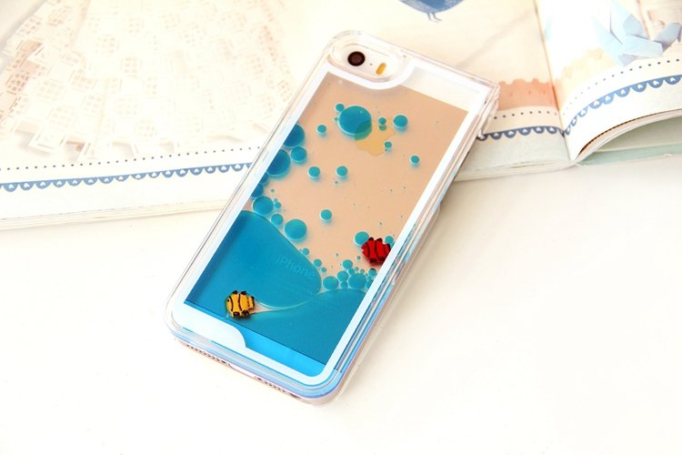 Fish Swimming in Blue Ocean iPhone Case