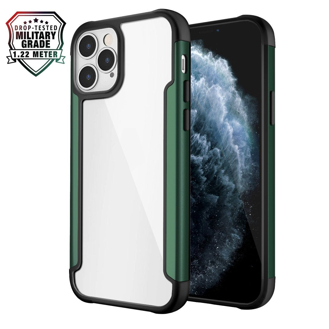 AMZER Ultra Hybrid SlimGrip Case for iPhone 12 Pro Max With Clear