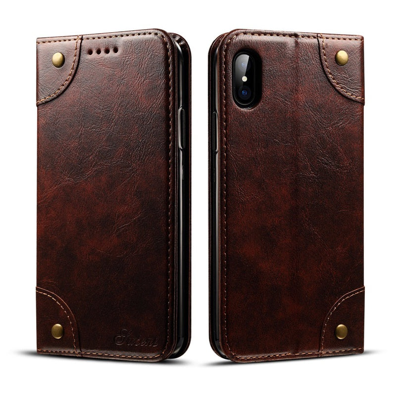 Retro Style iPhone X Wallet Case