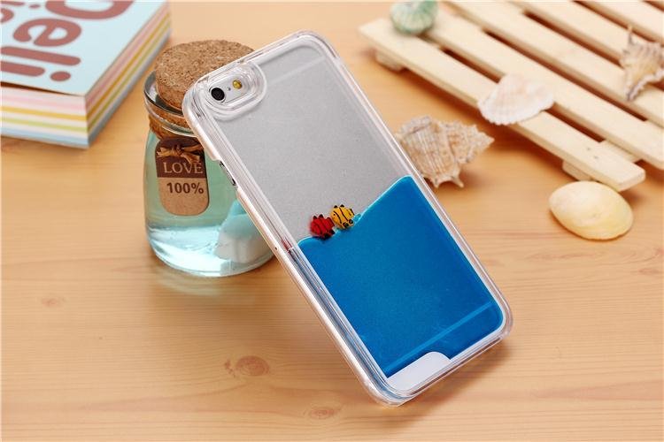 Fish Swimming in Blue Ocean iPhone Case
