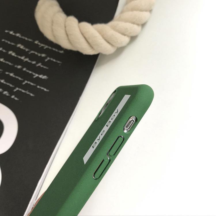 Simple Lettering Solid Color Phone Case