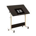Adjustable Height Standing Desk with Lockable Wheels